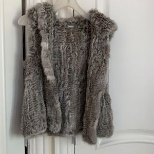 Rabbit fur vest
